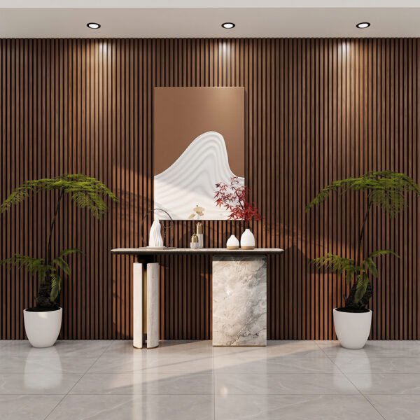 Acoustic Slat Wall Panel | 806S Rosewood | Premium 3-sided Wood Veneer